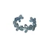 Anillo de Flor de Diamante Brillante Simple de Alta Gama Vintage para Mujer Diseño Abierto Anillo de Encaje de Lujo Ligero Suministro Exclusivo Transfronterizo