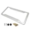 Moldura de Placa de Carro para Modificação Atacado Moldura de Placa Padrão Americano Suporte de Placa de Licença de Aço Inoxidável Capa de Placa de Licença Transfronteiriça Xclpf