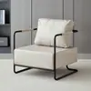 Cadeira sofá de ferro forjado, estilo vintage, estilo industrial, luxo leve, design simples, sofá para área de estar da sala de estar, sofá pequeno de um lugar de designer