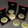 Moeda de Ouro com Estampagem de Ouro Puro 999, "Mãe, Eu Te Amo," Feliz Aniversário, Dia dos Namorados, Presente de Dia das Mães