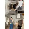 Camiseta sin mangas XIA'X de verano para chica, estilo coreano, simple, versátil, cuello medio, manga corta abullonada pequeña, color liso, para llevar en capas o como prenda exterior con un hermoso diseño en la espalda