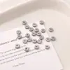 Contas Espaçadoras de Metal de Aço Inoxidável de 3-10mm para Pulseira de Miçangas DIY Feita à Mão Chaveiro Material de Joias Acessórios