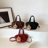 Bolso de Mano Tipo Cubo de Diseño Nicho para Mujer 2024 Nuevo Patrón Lichi Cesta de Verduras Simple Combinable a la Moda Explosivo Bolso de Mujer