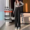 Pantalones Cortos Negros Micro para Mujer Verano Nuevo Sueltos Combinan con Todo Alta Elasticidad Ropa Exterior Abertura Pantalones Casuales Pantalones de Campana