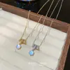 Nuevo Collar de Luna de Ensueño para Mujer, Popular Lujo Ligero Nicho Gama Alta Clavícula Suave Súper Hada Collar Accesorio de Moda