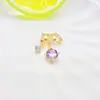 Accesorios para Joyería DIY de Cristal de Circonita de 14K Cuentas Espaciadoras de Estrella Doble Estrella Colgante para Collar de Perlas