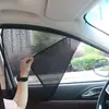 Cortina de Rede Magnética para Janela Lateral de Carro, Tecido de Proteção Solar e Isolamento Térmico para Janela de Carro, Cortina Magnética Retrátil para Janela de Carro Pequeno