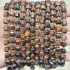 6mm 8mm Pedra Natural Cristal Ágata Canto Chanfrado Quadrado DIY Pulseira Colar Acessórios de Joias Produtos Semi-Acabados Atacado