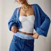 Top de tubo strapless acanalado estilo europeo y americano con un toque de alta gama, sexy y ajustado, estilo 'hot girl', adecuado como prenda exterior o para usar en capas