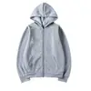 Cárdigan con cremallera europeo y americano transfronterizo, sudadera con capucha, color liso, ropa deportiva, top, mismo estilo otoño e invierno, camisa con cremallera para hombre y mujer