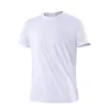Camiseta Masculina de Secagem Rápida Fina Quadrado Pequeno Gola Redonda Manga Curta para Uso Externo Maratona Treinamento Absorvente de Suor Respirável Blusa de Moletom