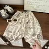 Calça Comprida Infantil Verão Nova Estilo Coreano Corte Amplo Unissex Cor Sólida Casual Calça Anti-Mosquito Calça Jogger Lisa para Bebê