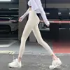 Calças esportivas de corrida para mulheres que levantam o quadril, achatam o abdômen, para uso externo, leggings fitness respiráveis, calças de ioga para treinamento de Pilates, calças tubarão