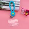 Pulsera de Silicona Funda de Teléfono Correa de Muñeca Anillo de Mano Llavero Correa para Teléfono Cadena para Colgar Correa para el Cuello Diseño de Flor
