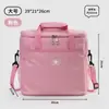Bolsa de Piquenique ao Ar Livre Grande Capacidade Bolsa de Gelo Bolsa Térmica Doméstica Lancheira Portátil Bolsa Térmica para Almoço Espessada em Folha de Alumínio