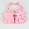 Molde para Galletas de Cachorro con Dibujo de Línea y Patrón de Dibujos Animados 3D para Mantequilla DIY Herramienta Realista para Galletas