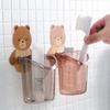 Taza Oso Agarrador Loco Taza de Almacenamiento que se Pega a la Pared Almacenamiento Adhesivo Portavasos de Pared Portacepillos de Dientes Pared del Baño