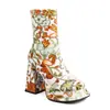 Novas botas elásticas finas meias curtas botas de montaria bico quadrado plataforma salto alto grosso botas 40-43 tamanho grande botas de comércio exterior
