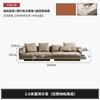 Fábrica de muebles Foshan, sofá de cuero, capa superior de piel de vaca, sala de estar, sofá Connery, simple, moderno, apartamento pequeño