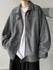 Chaqueta de Ante Hiphop Europea y Americana para Hombre Otoño e Invierno Engrosada Retro Americana Tendencia de Calle Marca Chaqueta Holgada