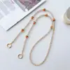 Corrente de Celular Ruyi de Vidro Luminoso de Caqui de Verão Alça de Pescoço Chaveiro Transversal Pingente Corrente de Bolsa Anti-Queda Anti-Perda