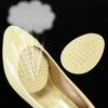 Látex respirável perfurado meia almofada de borracha palma frontal palma atacado silicone meio tamanho palmilha sapatos de salto alto adesivos antiderrapantes