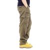 Pantalones de trabajo rectos para hombre, resistentes al desgaste y con múltiples bolsillos, de comercio exterior transfronterizo, de protección laboral, holgados y gruesos.