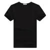 Camiseta de Manga Corta para Hombre Talla Grande Camiseta Básica Color Sólido Negro Puro Blanco Puro Cuello Redondo Ropa de Verano Otoño Estilo Coreano de Moda Corte Ajustado