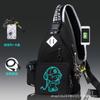 Bolso de pecho de marca compartida de la NASA Anime, bolso bandolera de astronauta para hombre, bolso de hombro para hombre, mochila pequeña, bolso de mano para mujer.