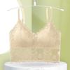 Lencería de encaje para mujer con portaligas y hermosa espalda sexy, pecho recogido sin aros, transpirable, para usar por dentro y por fuera, top de tubo grande sin espalda