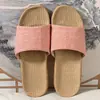 Zapatillas de Lino Eva Nuevas de Cuatro Estaciones para Mujer Uso en Casa de Verano para Parejas Sandalias Antideslizantes de Suela Suave para Hombre