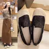 Zapatos de Malla Transpirable Finos de Verano con Suela Gruesa, Zapatos Planos de Encaje, Zapatos de Tela sin Cordones, Nuevos Zapatos de Pescador 2024 para Mujer