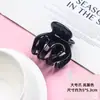 Pinza Grande de Color Crema Mate con Agarre Pinza para el Pelo con Flor Grande Pinza de Tiburón para la Parte Trasera de la Cabeza Accesorios para el Cabello Pinza