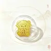 Ano do Carneiro 999 Ouro Puro Flor de Dinheiro Adesivo Dourado para Celular, Adesivo de Folha de Ouro de Carneirinho, Produto para Atrair Tráfego em Transmissões Ao Vivo da Loja, Atacado de Fábrica