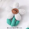 Acessórios para Broche de Flor DIY Tecido Fofo Coração de Pêssego Pingente de Bolsa Pequena Flor de Cinco Pétalas Acessórios para Roupas Infantis