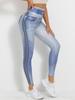 Novo Transfronteiriço Cintura Alta Elástico Elegante Jeans Casual Leggings Estampadas Calças de Yoga Xy8-43