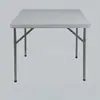 Mesa plegable portátil, de plástico, adecuada para apartamentos pequeños, dormitorios de estudiantes, estudio, uso en coche, camping al aire libre, comedor, mesa cuadrada plegable