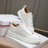 Tênis de Couro Genuíno com Recortes para Homem, Luxo Acessível, Sapatos Brancos Modernos e Versáteis, Novo 2025 Antiderrapante, Resistente ao Desgaste, Respirável, Sapatos Casuais