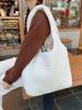 310233 otoño e invierno estilo coreano doble uso doble cara felpa simple un hombro estudiante gran capacidad bolsa chaleco para ir al trabajo
