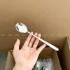 Acero Inoxidable 304 Cuchara Doméstica Estilo Coreano Cuchara para Bibimbap Cuchara Tenedor Cuchara Cuchara para Sopa Cuchillo y Tenedor para Comida Occidental Juego de Cucharas Cuchara Estilo Ins Cuchara para Sopa