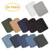Patche de tecido termocolante retangular colorido autoadesivo, imitação de jeans, para joelho, cotovelo, decoração, reparo, pode ser cortado livremente