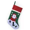 Meias de Natal Transfronteiriças para Idosos Presentes Meias de Boneco de Neve Homem de Gengibre Natal Decorações de Árvore de Natal Decorações de Natal