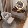 Tocador de Dormitorio de Gama Alta, Integrado y Sencillo, Nuevo Estilo para Apartamentos Pequeños, Tocador de Maquillaje de Estilo Ins de Moda, Tocador de Maquillaje Transparente