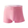 Comercio Exterior Transfronterizo Calzoncillos tipo bóxer de seda helada para hombre, color liso, transpirables, talla grande, pantalones cortos tipo bóxer para hombre, venta al por mayor, dropshipping
