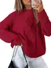 Sitio Independiente Transfronterizo Europeo y Americano Nuevo Estilo Otoño e Invierno AliExpress Amazon temu Suéter Holgado de Punto Trenzado Cuello Redondo Más Vendido