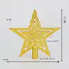 Novo Adorno de Topo de Árvore de Natal Estrela de Cinco Pontas Tridimensional Transfronteiriço Acessórios de Decoração Decoração de Natal Layout de Cena de Feriado