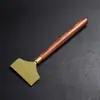 Raspador de Té con Mango de Madera Accesorios para Juego de Té Bandeja de Té Raspador de Drenaje Tabla Limpiadora de Agua Mesa de Té Mesa de Café Soporte para Té Cepillo para Té Cepillo Barredor de Agua Tabla Raspadora de Té