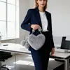 Versión Coreana del Nuevo Bolso Versátil Love Bolso de Felpa de Otoño Bolso de Mujer Bolso de Hombro Bolso de Mano Bolso Cruzado con Cadena para Mujer