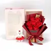 Jabón Rosa Eterna 7 Flores Oso Caja de Regalo Comercio Exterior Transfronterizo Regalo Qixi Día de San Valentín Regalo Creativo Mayoreo