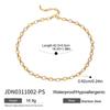 Jieding Europa y Estados Unidos collar de acero titanio oro 18k joyería de lujo ligero de alta gama pulsera que no se decolora joyería de acero inoxidable transfronterizo